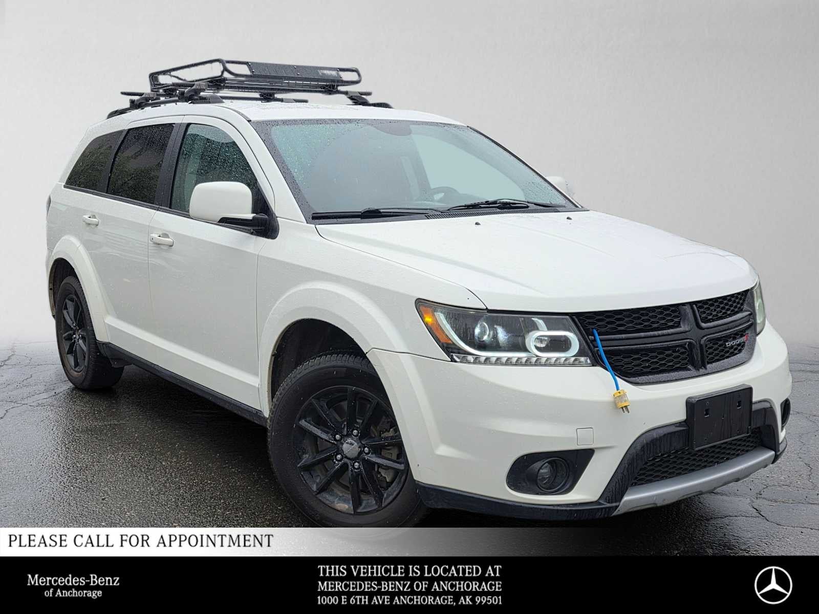 2015 Dodge Journey SXT in White — front three-quarter view